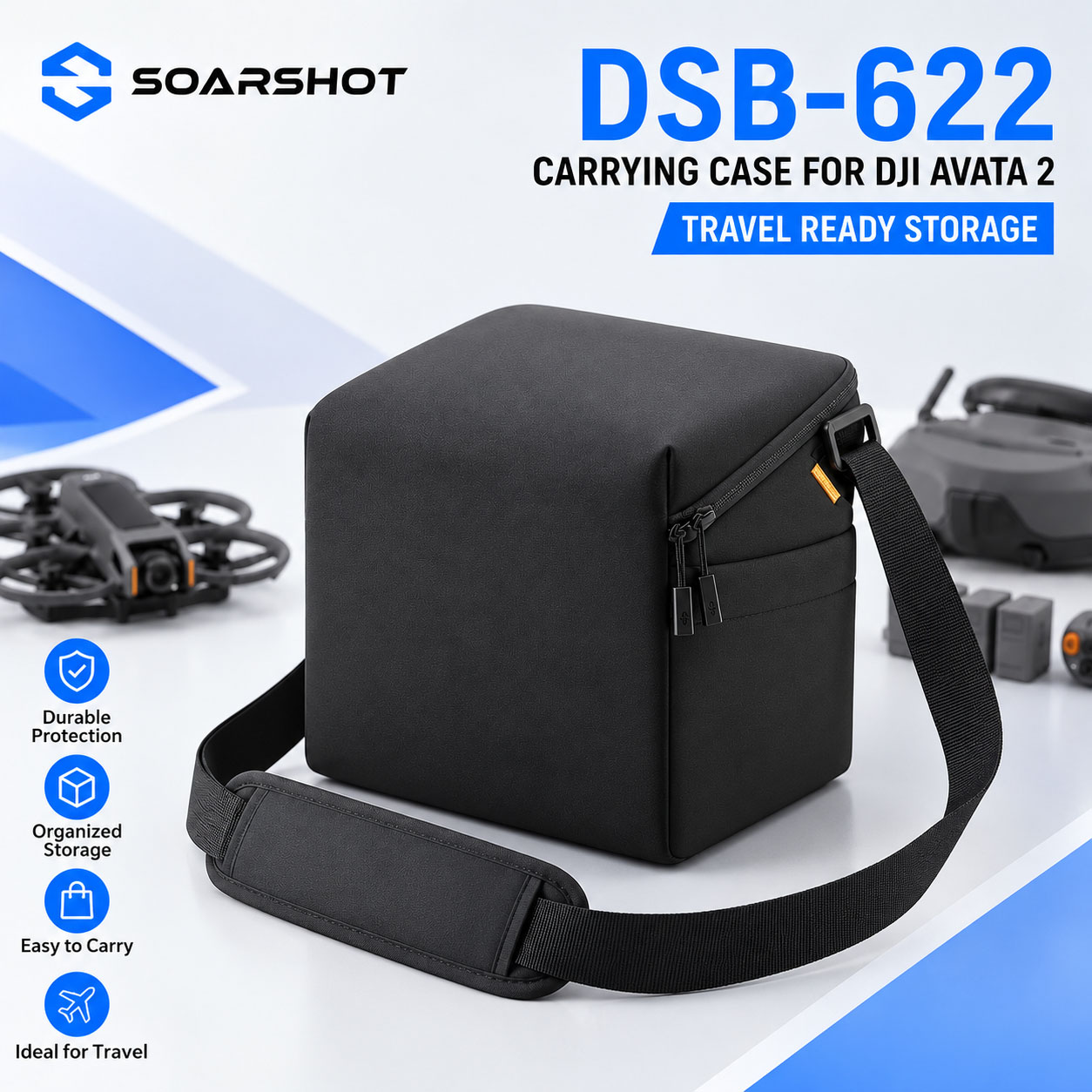 SOARSHOT Carrying Case for DJI - огляд і ціна Rc Helicopter Bag